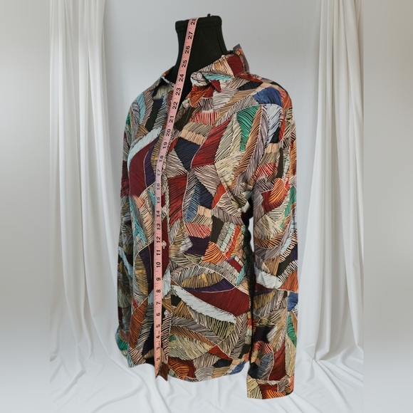 Multicolor Abstract Pattern Women's Top - Picture 3 of 8